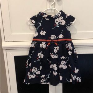 Navy floral dress